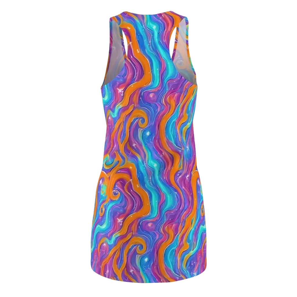 Citrus Coil on Racerback Dress — Back