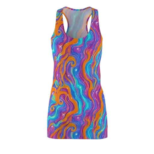 Citrus Coil on a Racerback Dress