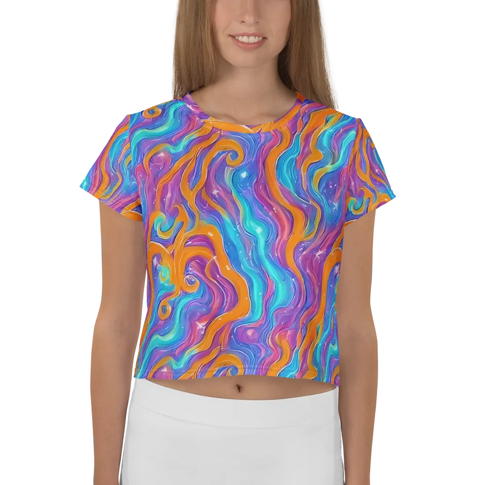Citrus Coil on Crop Tee — Front