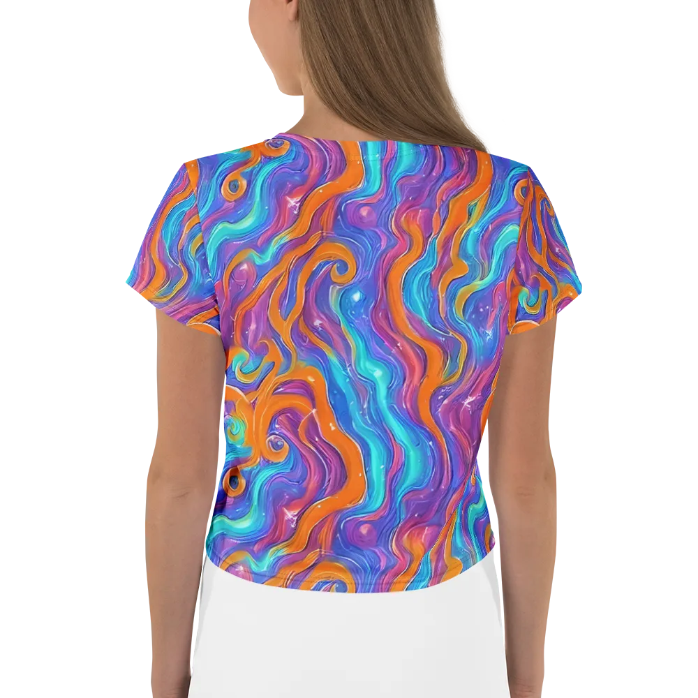 Citrus Coil on Crop Tee — Back