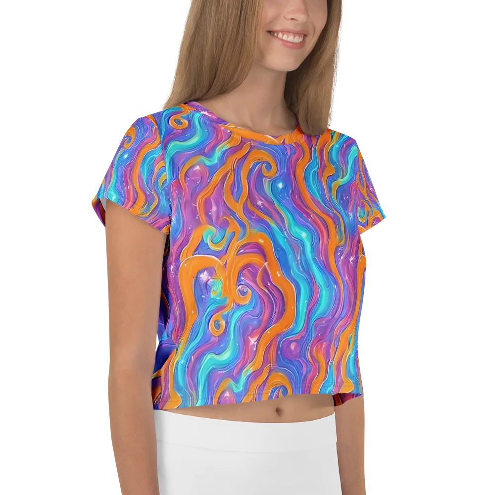 Citrus Coil on Crop Tee — Right
