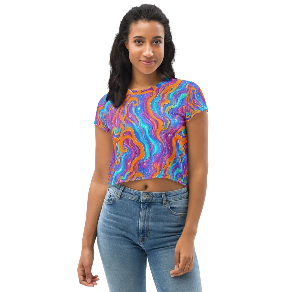 Citrus Coil on Crop Tee — Front