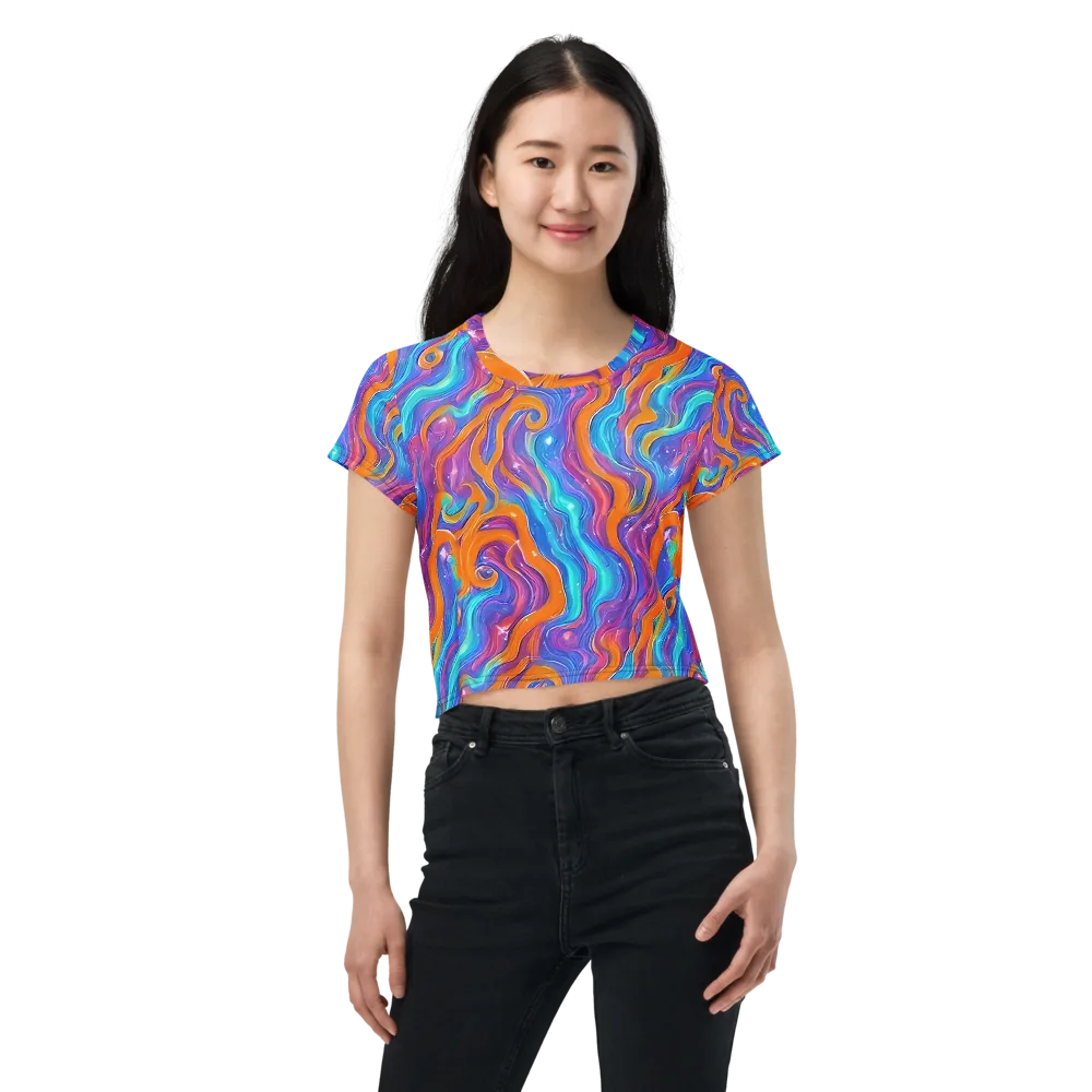 Citrus Coil on Crop Tee — Front