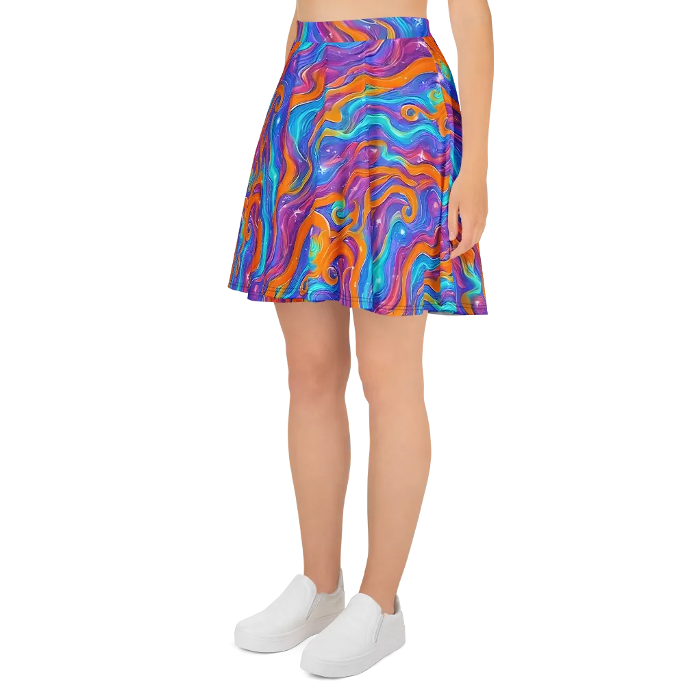 Citrus Coil on Skater Skirt — Left