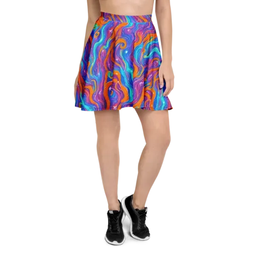 Citrus Coil on a Skater Skirt