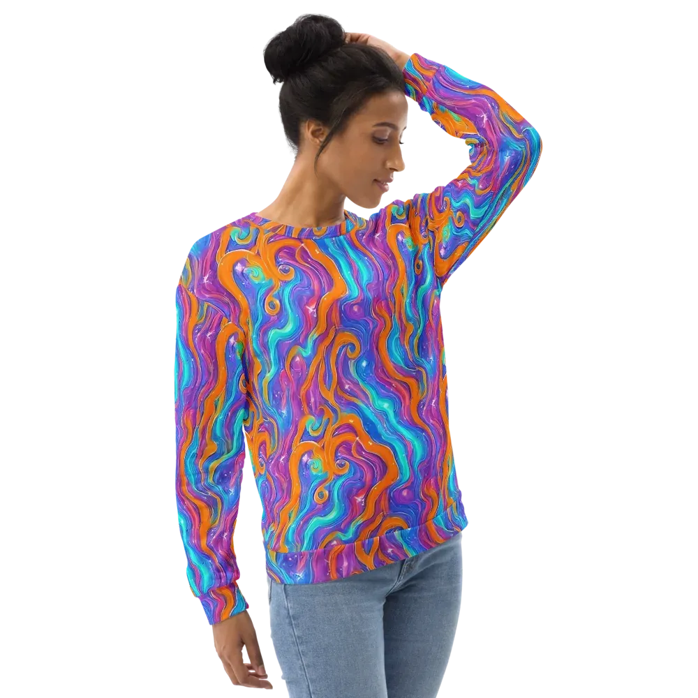 Citrus Coil on Sweatshirt — Right Front