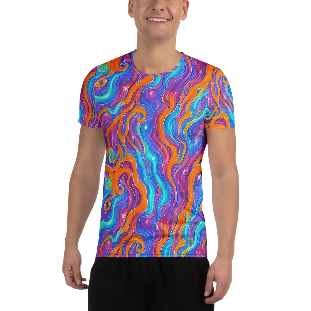 Citrus Coil on Men's Athletic T-Shirt — Front
