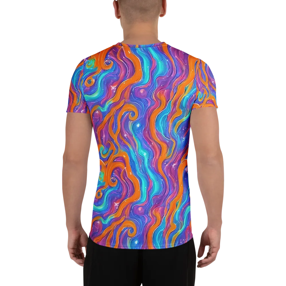 Citrus Coil on Men's Athletic T-Shirt — Back