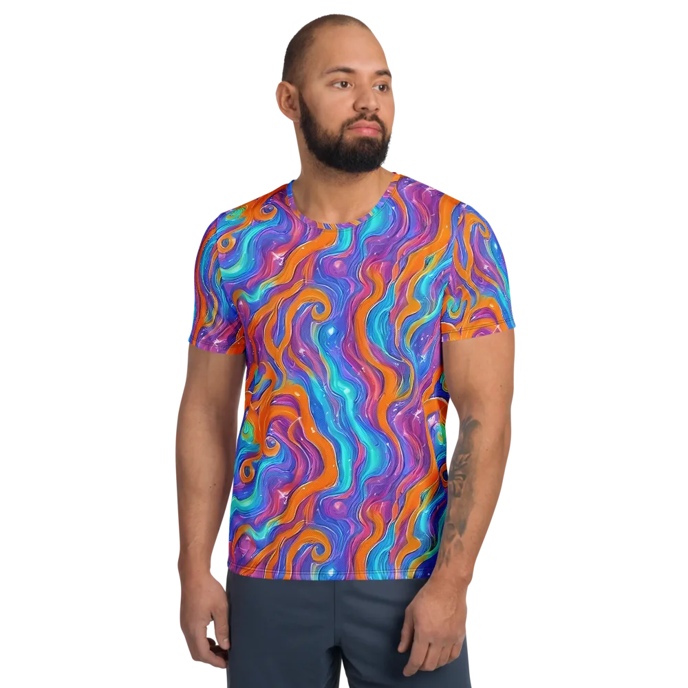 Citrus Coil on Men's Athletic T-Shirt — Front