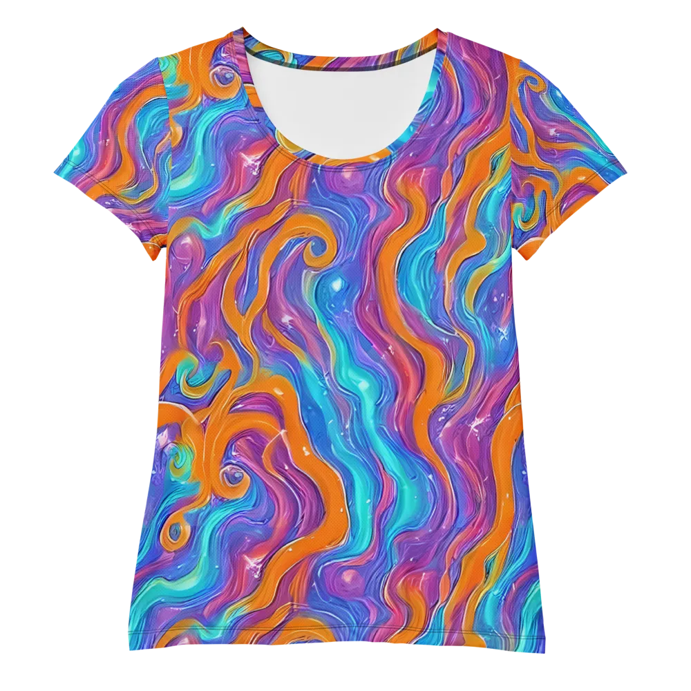 Citrus Coil on Women's Athletic T-Shirt — Front