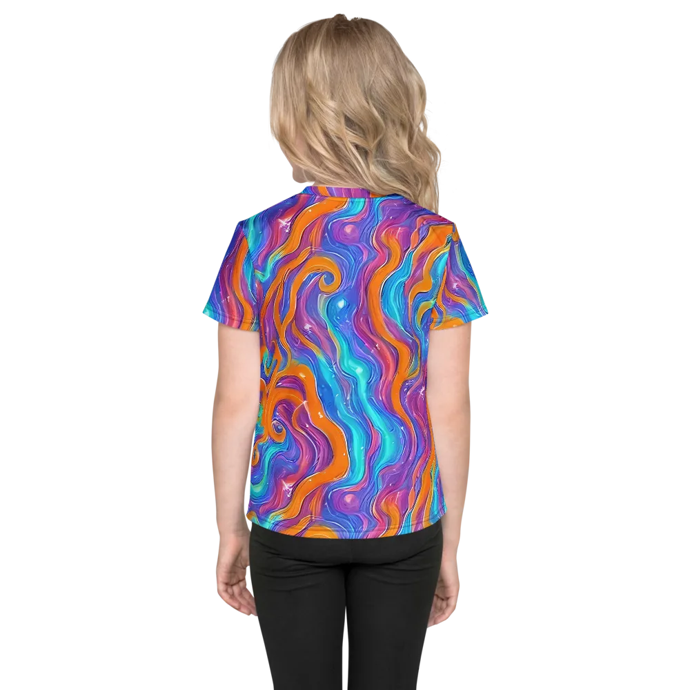 Citrus Coil on Kids Crew Neck T-Shirt — Back