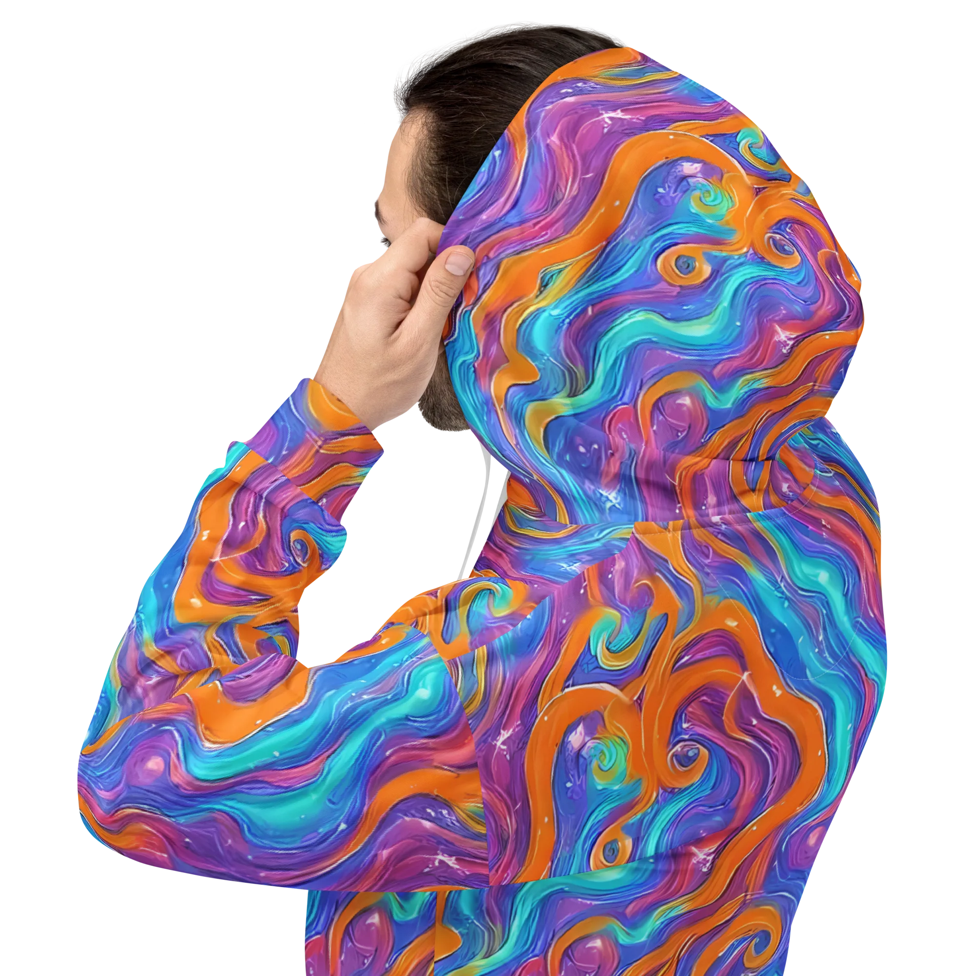 Citrus Coil on Hoodie — Back