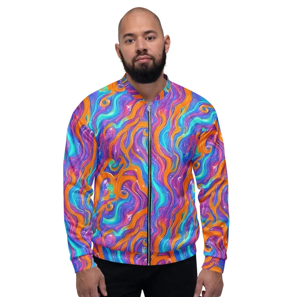 Citrus Coil on Bomber Jacket — Front