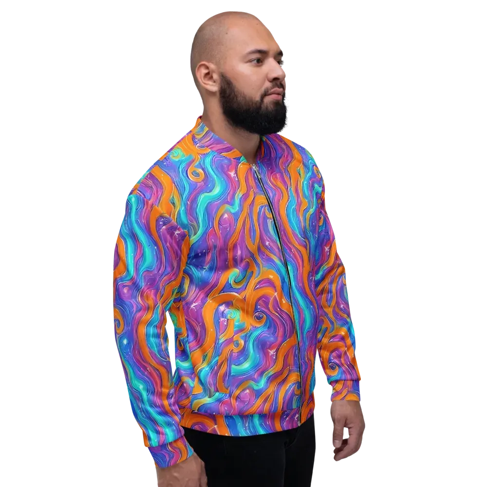 Citrus Coil on Bomber Jacket — Right