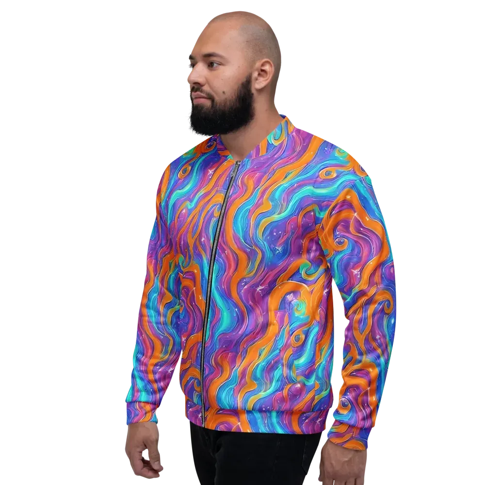 Citrus Coil on Bomber Jacket — Left