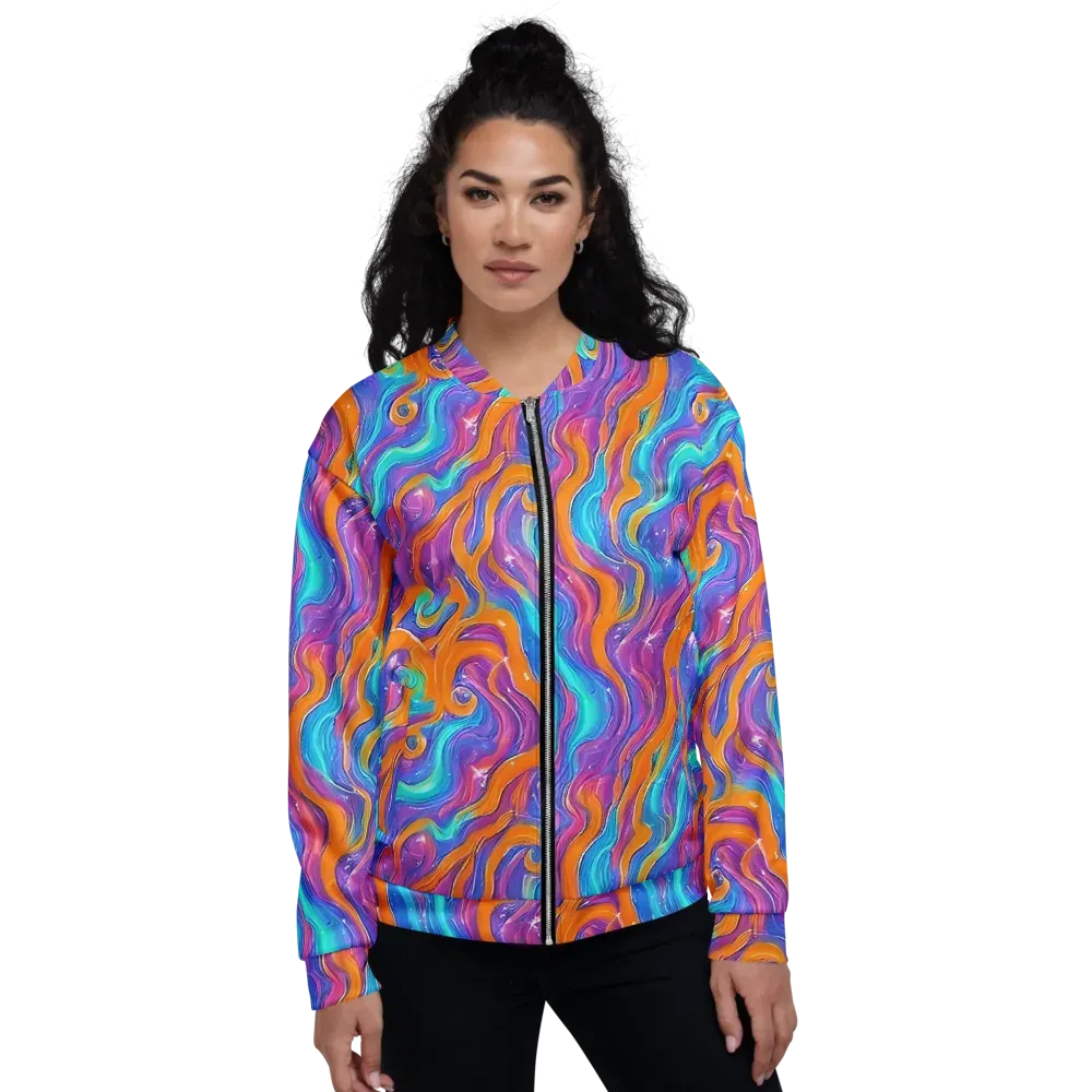 Citrus Coil on Bomber Jacket — Front