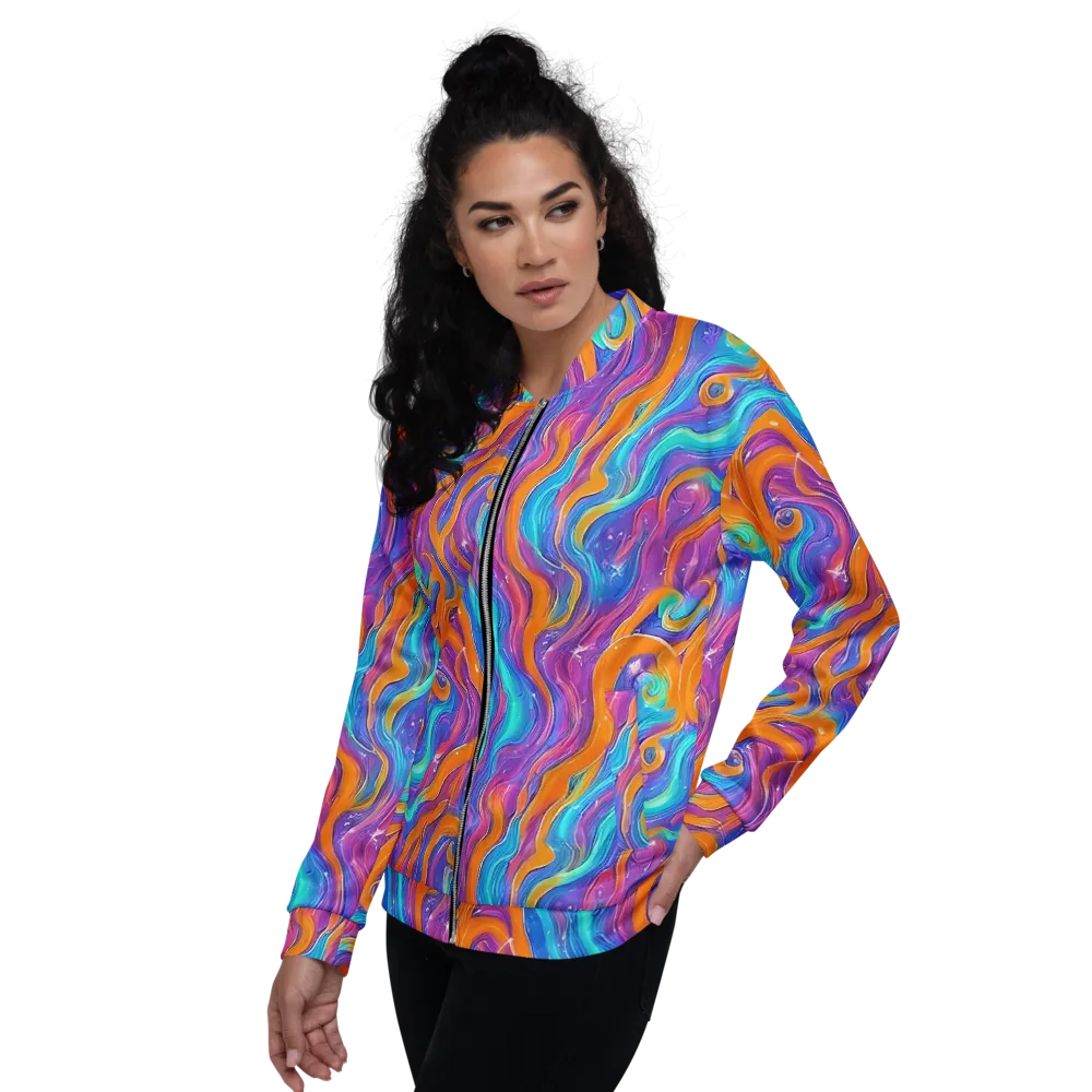 Citrus Coil on Bomber Jacket — Left