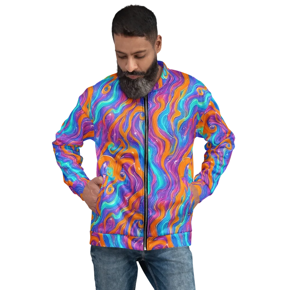Citrus Coil on Bomber Jacket — Front