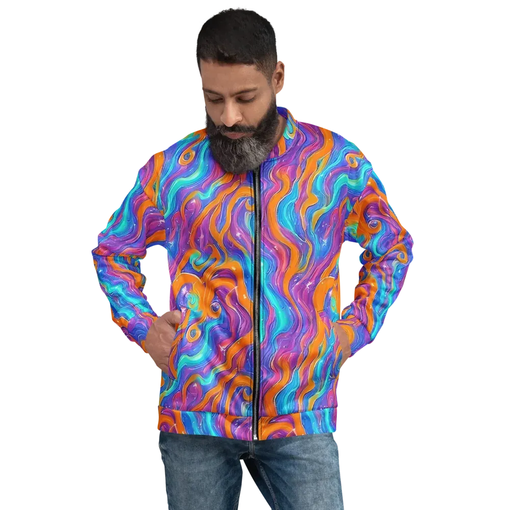 Citrus Coil on Bomber Jacket — Front