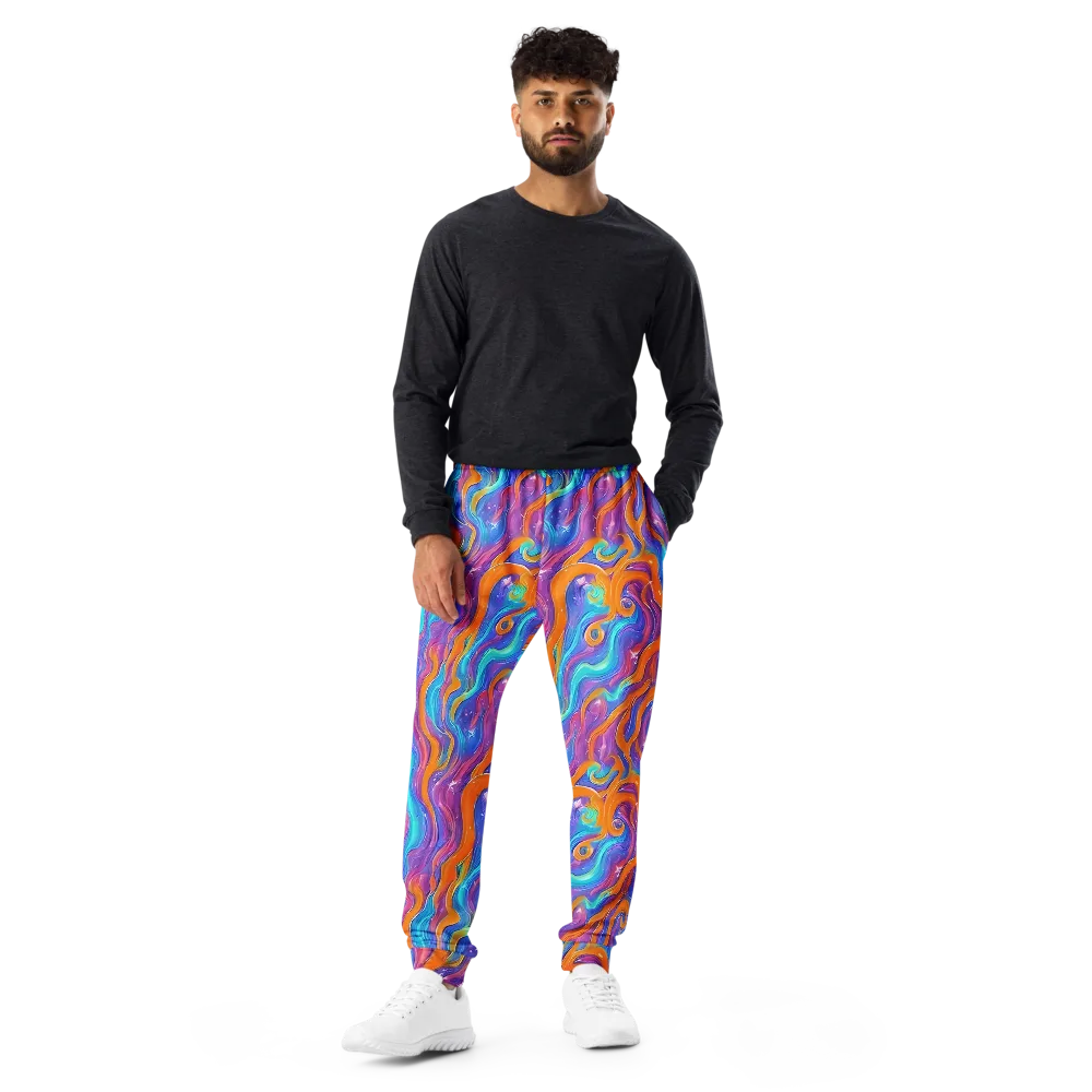 Citrus Coil on Men's Joggers — Front