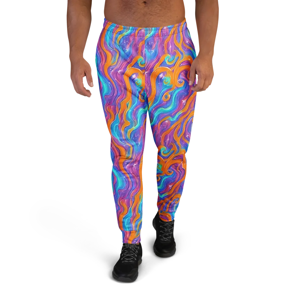 Citrus Coil on Men's Joggers — Front