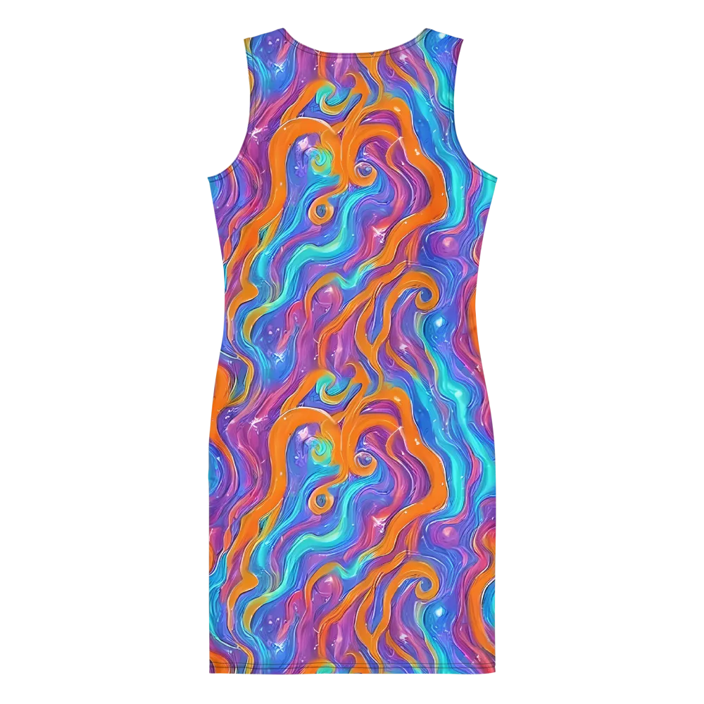 Citrus Coil on Bodycon Dress — Back
