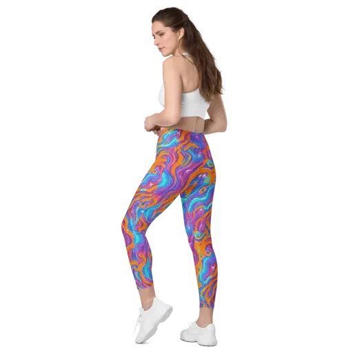 Citrus Coil on a Leggings with Pockets