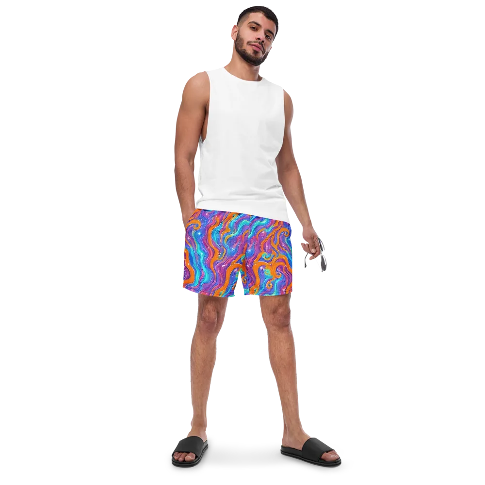 Citrus Coil on Swim Trunks — Front