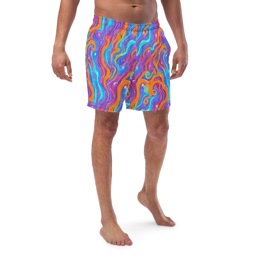 Citrus Coil on Swim Trunks — Front