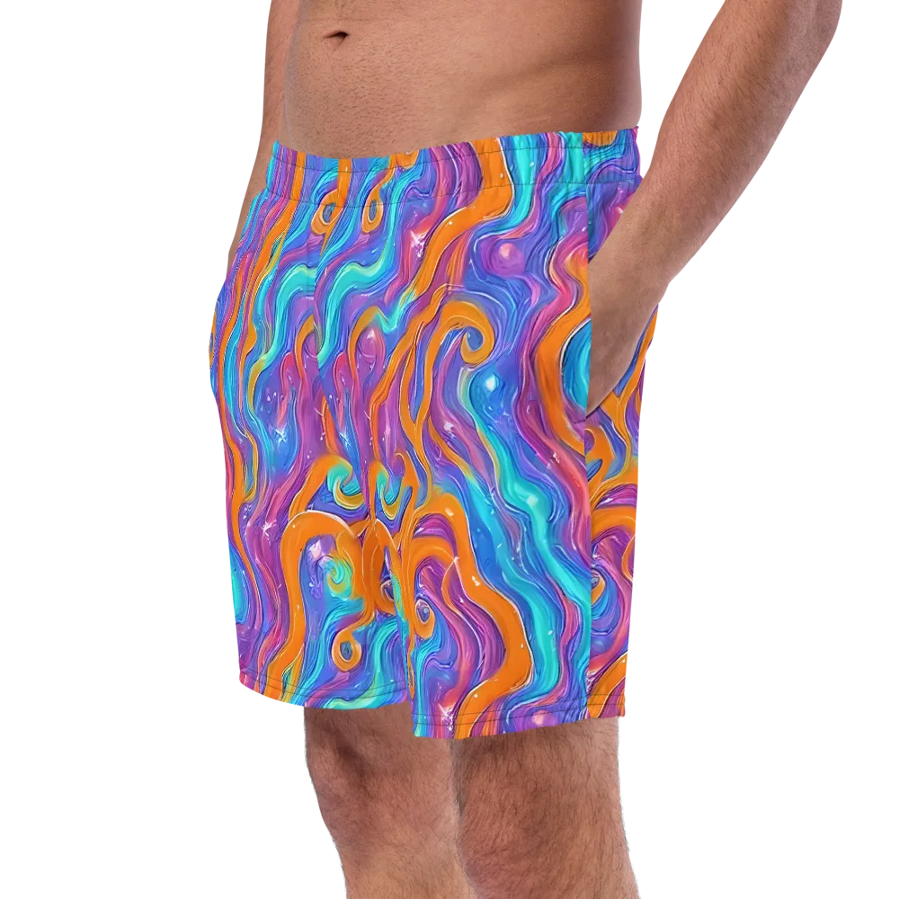 Citrus Coil on Swim Trunks — Left Front
