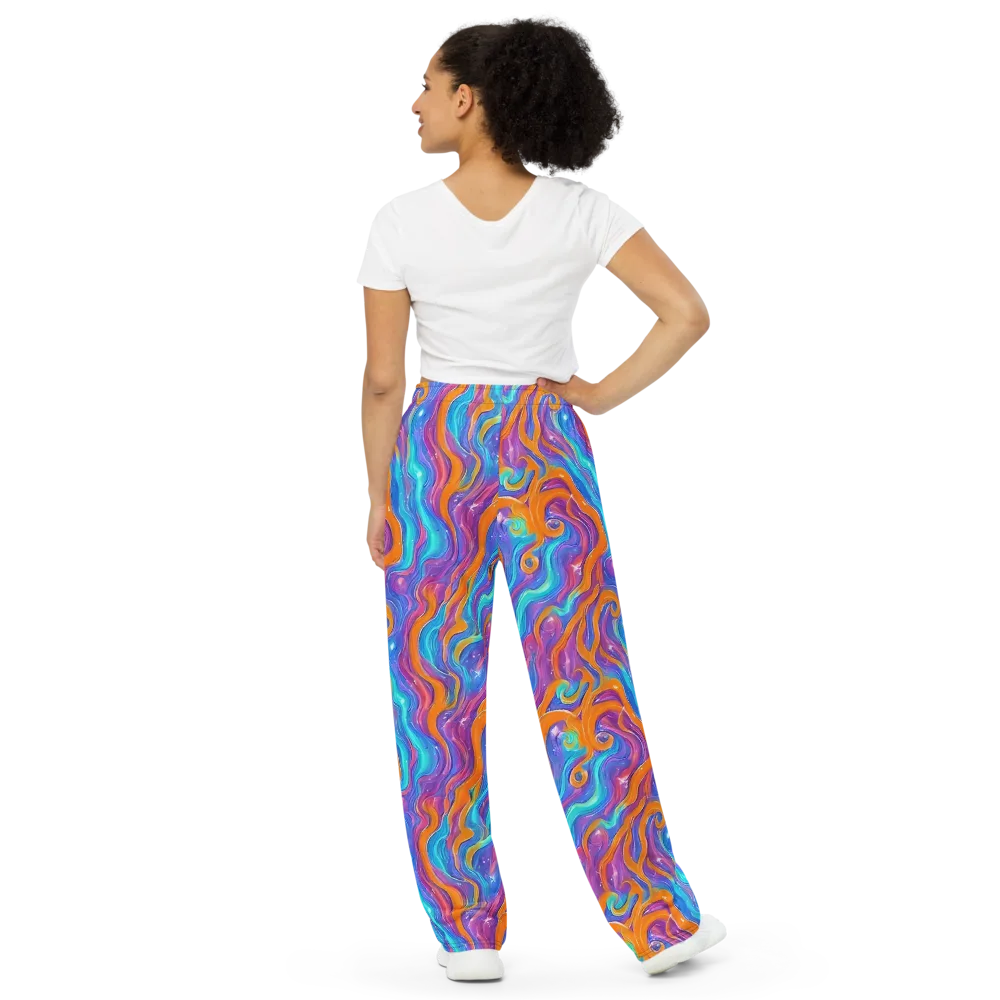 Citrus Coil on Wide-Leg Pants — Back