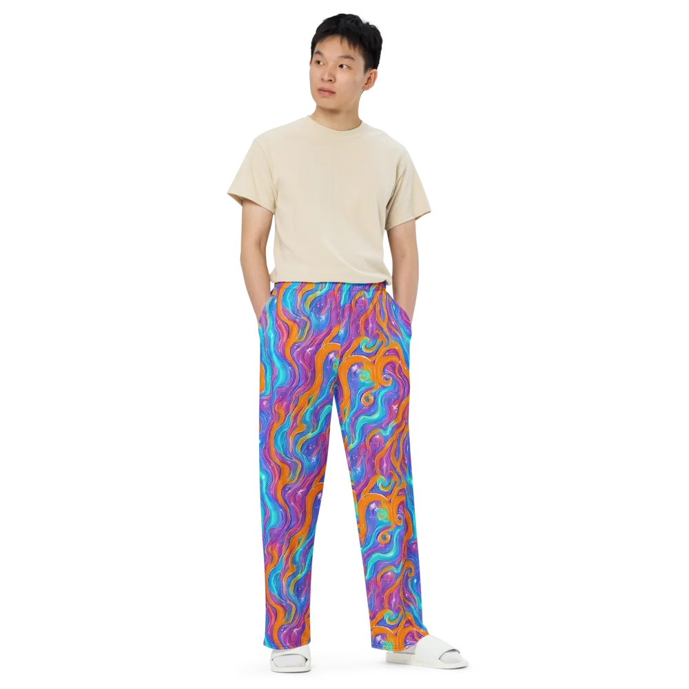 Citrus Coil on Wide-Leg Pants — Front