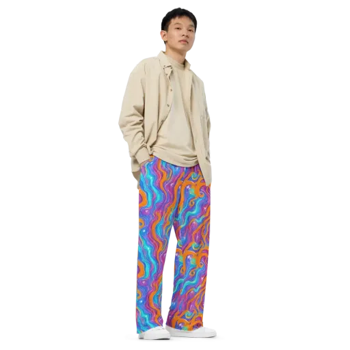 Citrus Coil on a Wide-Leg Pants