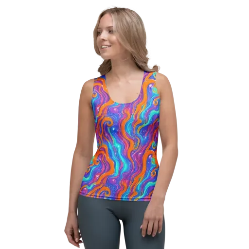 Citrus Coil on a Women's Tank Top