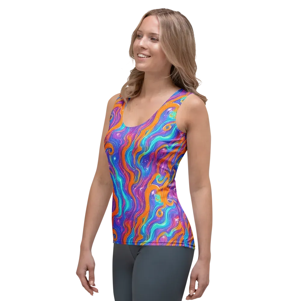 Citrus Coil on Women's Tank Top — Left Front