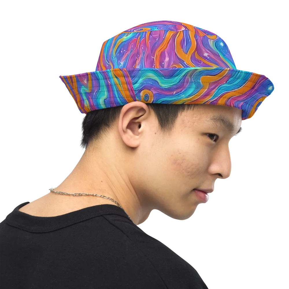 Citrus Coil on Reversible Bucket Hat — Right Outside