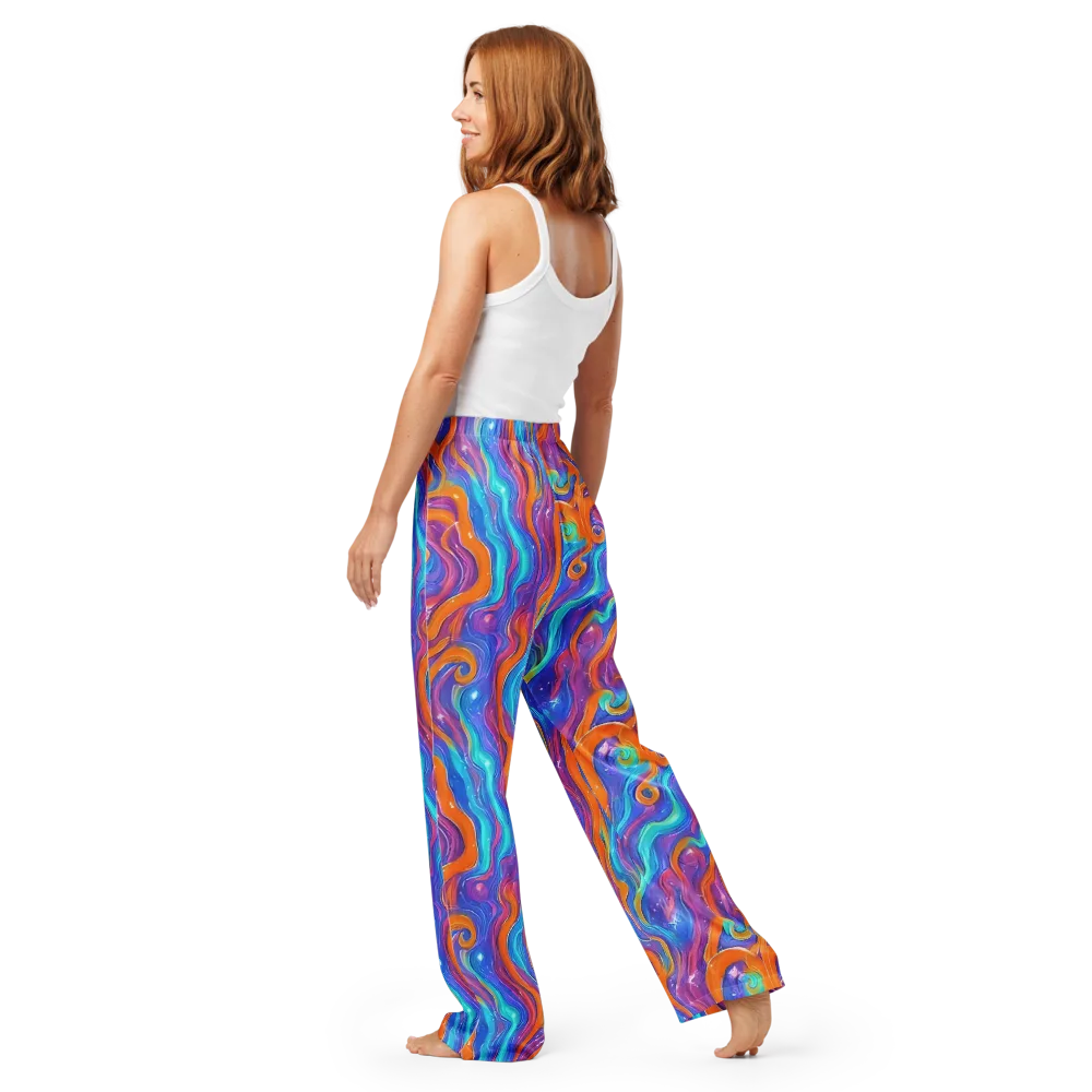 Citrus Coil on Women's Pajama Pants — Back