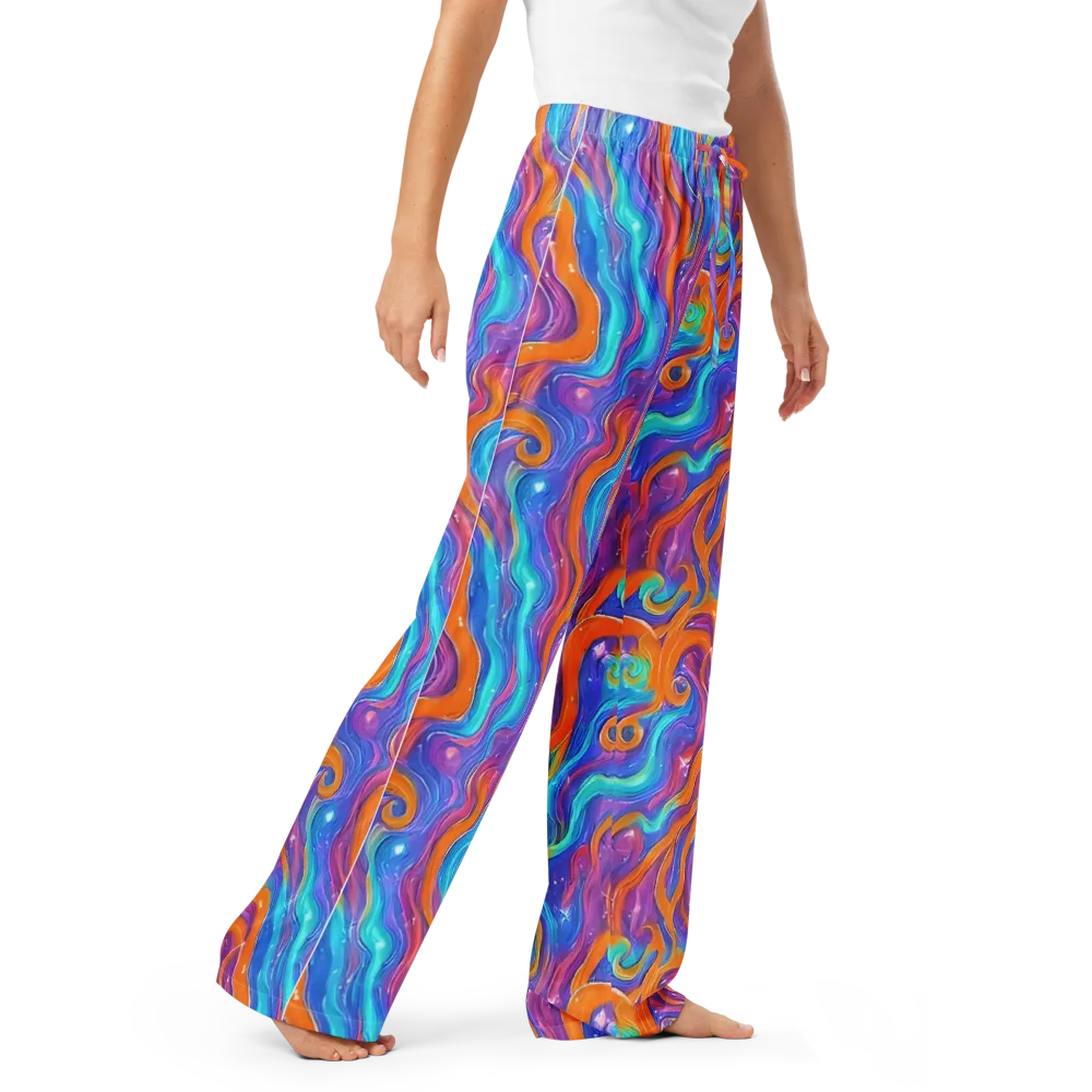 Citrus Coil on Women's Pajama Pants — Right Front