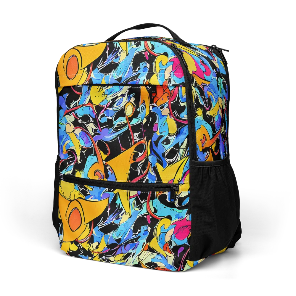 Atomic Whirl on Utility Backpack — Left Front