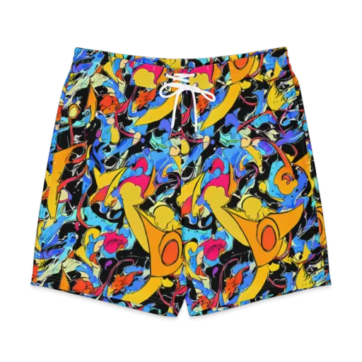 Atomic Whirl on a Men's Board Shorts
