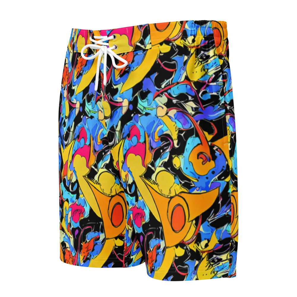 Atomic Whirl on Men's Board Shorts — Front