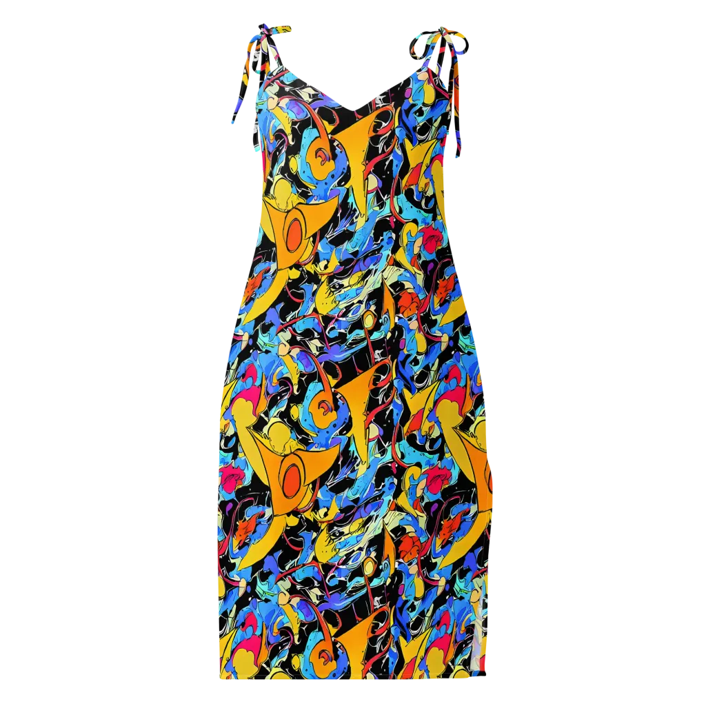 Atomic Whirl on Slip Dress — Front