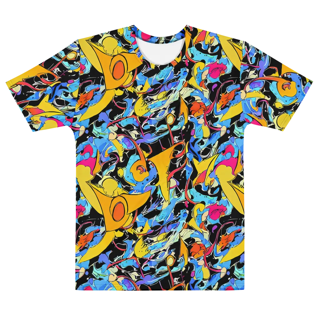 Atomic Whirl on Men's Cotton Crew Neck T-Shirt — Front