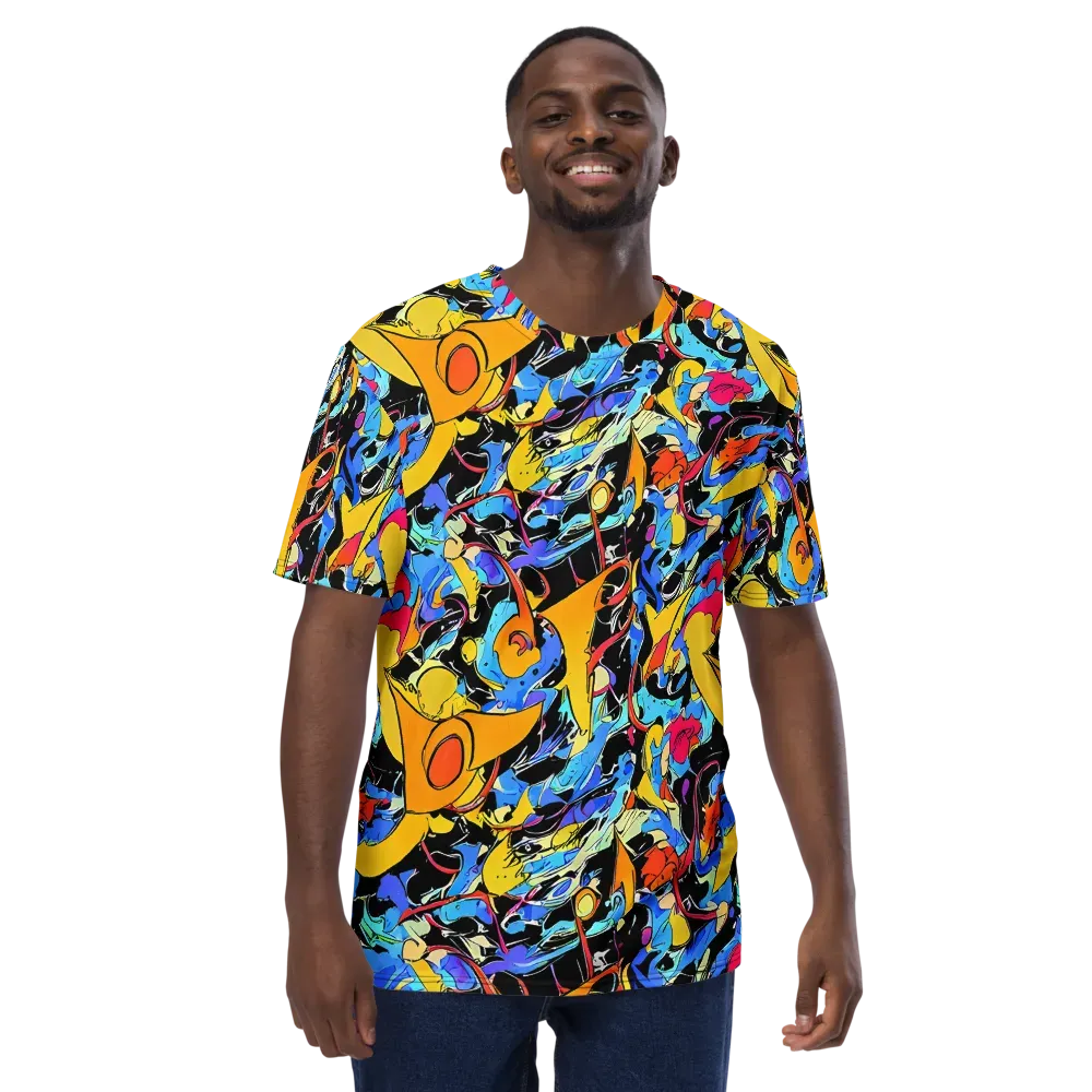 Atomic Whirl on Men's Crew Neck T-Shirt — Front