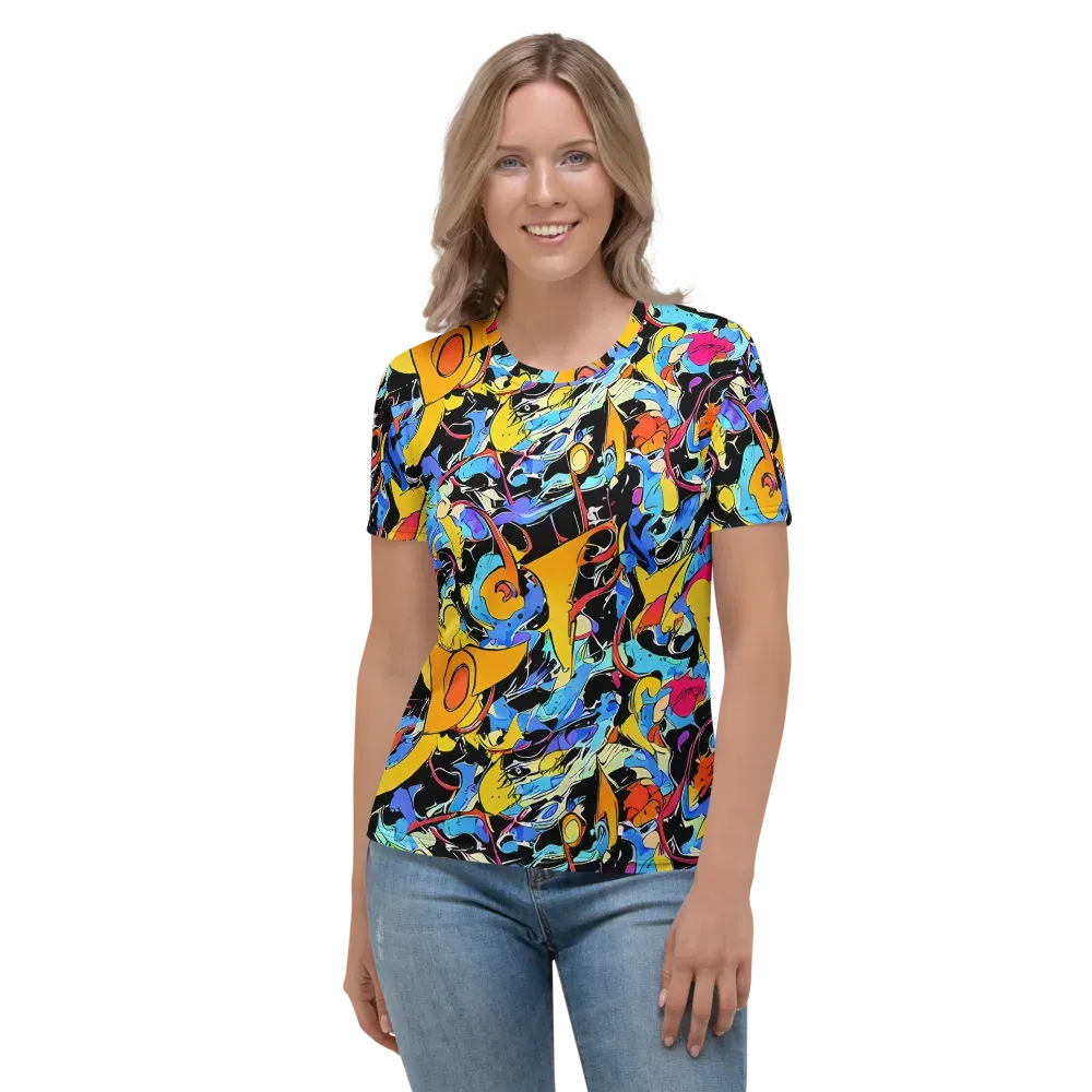 Atomic Whirl on Women's Crew Neck T-Shirt — Front