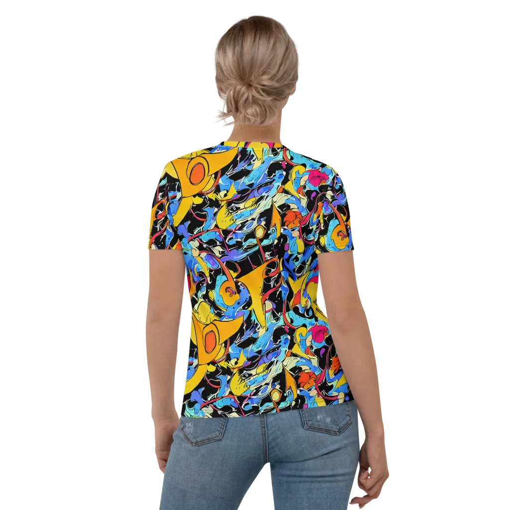 Atomic Whirl on Women's Crew Neck T-Shirt — Back