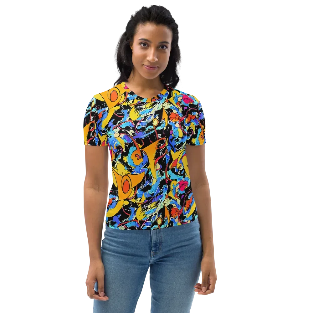 Atomic Whirl on Women's Crew Neck T-Shirt — Front