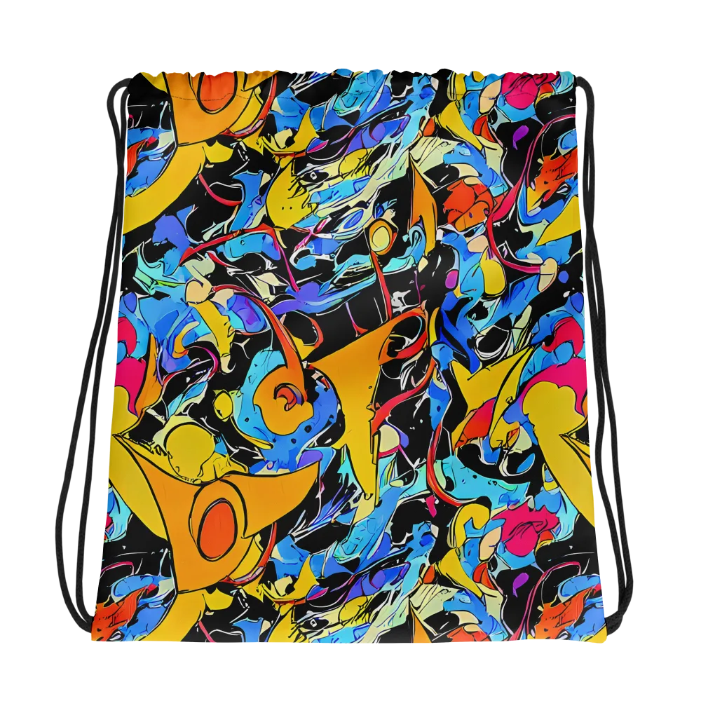 Atomic Whirl on Drawstring Bag — Photo