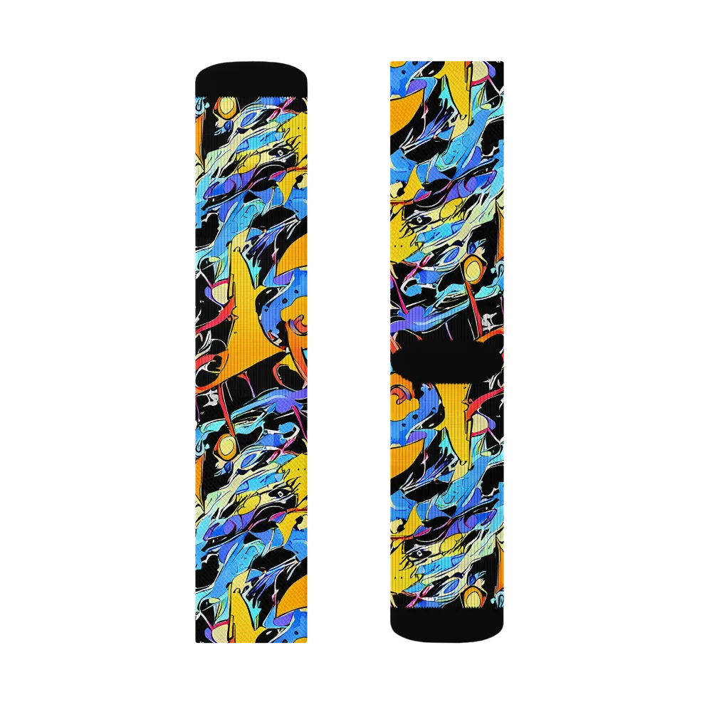 Atomic Whirl on Socks — Left Sock