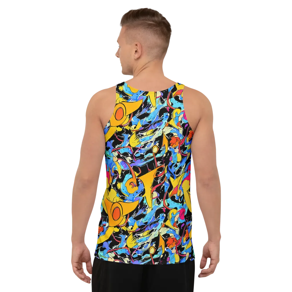 Atomic Whirl on Men's Tank Top — Back